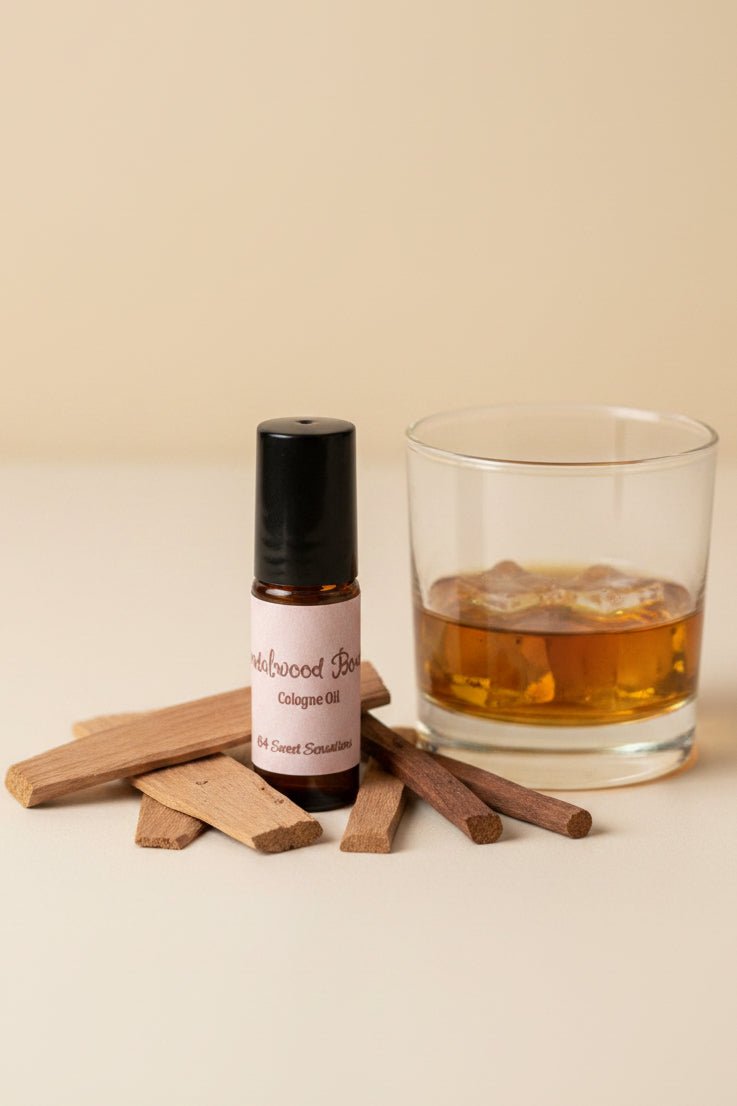 Sandalwood Bourbon + Cashmere Roll On Cologne