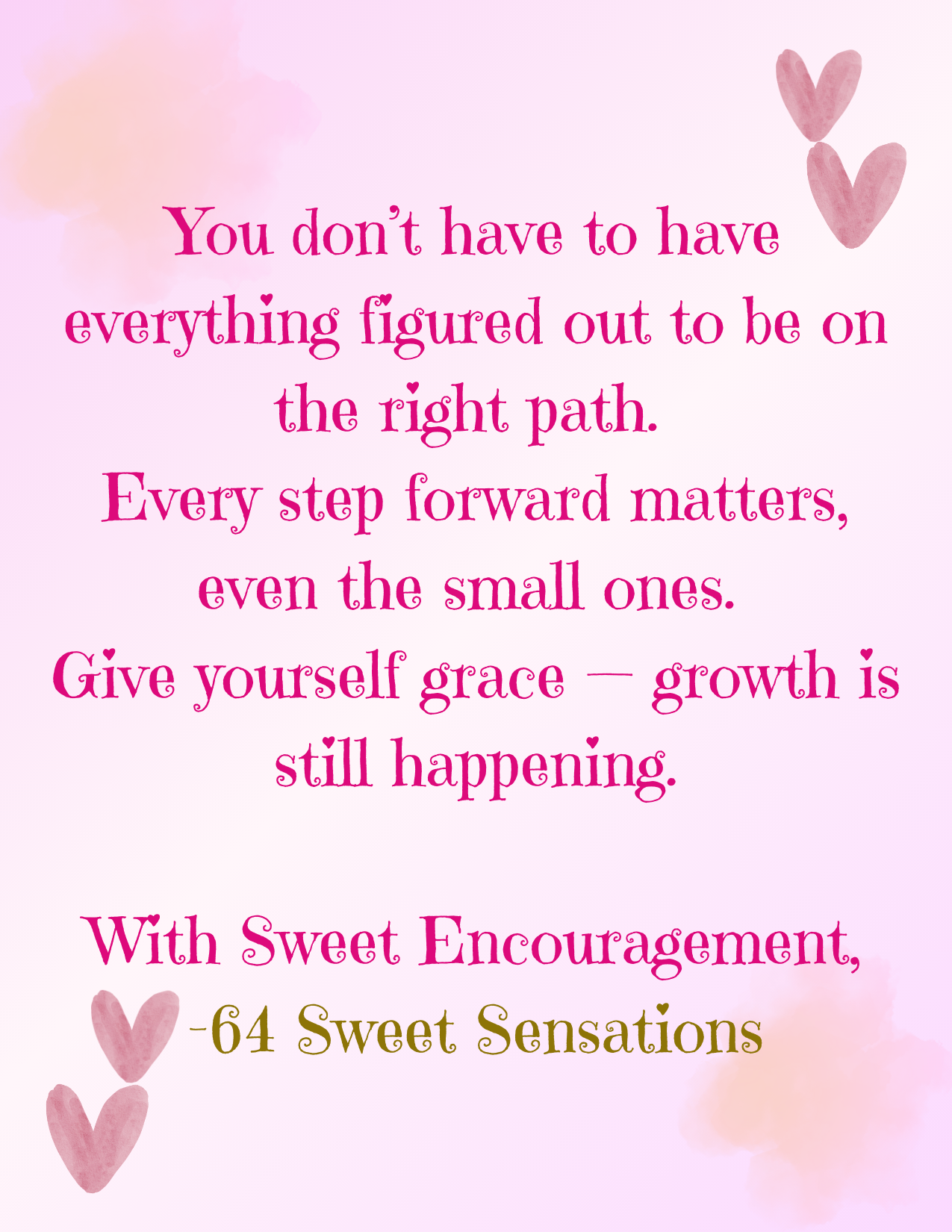 Sweet Encouragement Postcard Set (6-Pack)